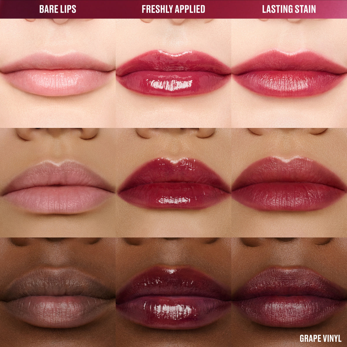 Lustreglass Stainglass Lip Tint, 3.0 ml, Grapevinyl