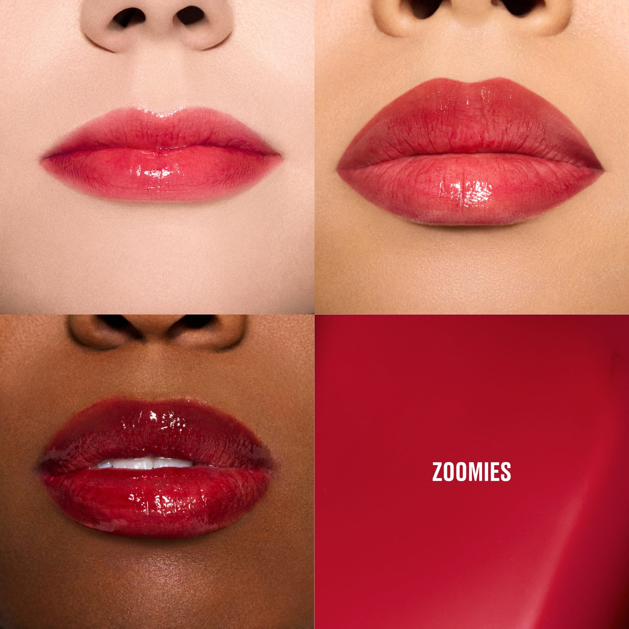Lustreglass Stainglass Lip Tint, 3.0 ml, Zoomies, Model, multiple