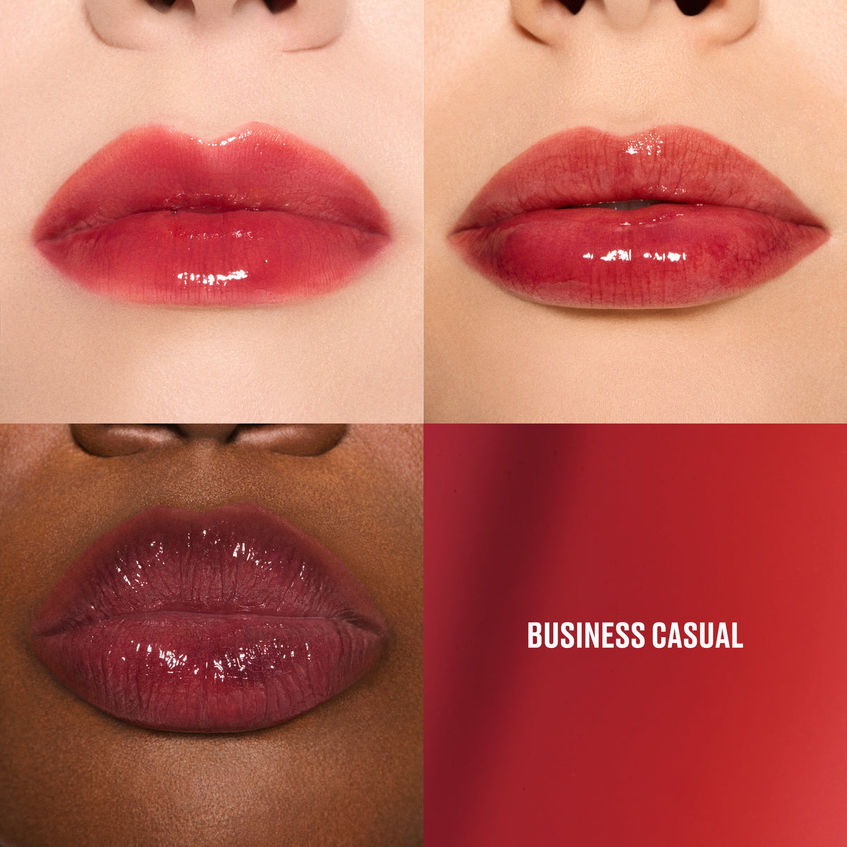 Lustreglass Stainglass Lip Tint, 3.0 ml, Business Casual, Model, multiple
