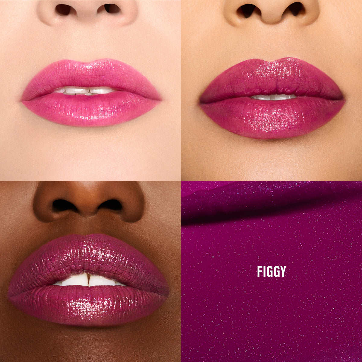 Lustreglass Sheer-Shine Lipstick, 3.5 g, Figgy, Model, multiple