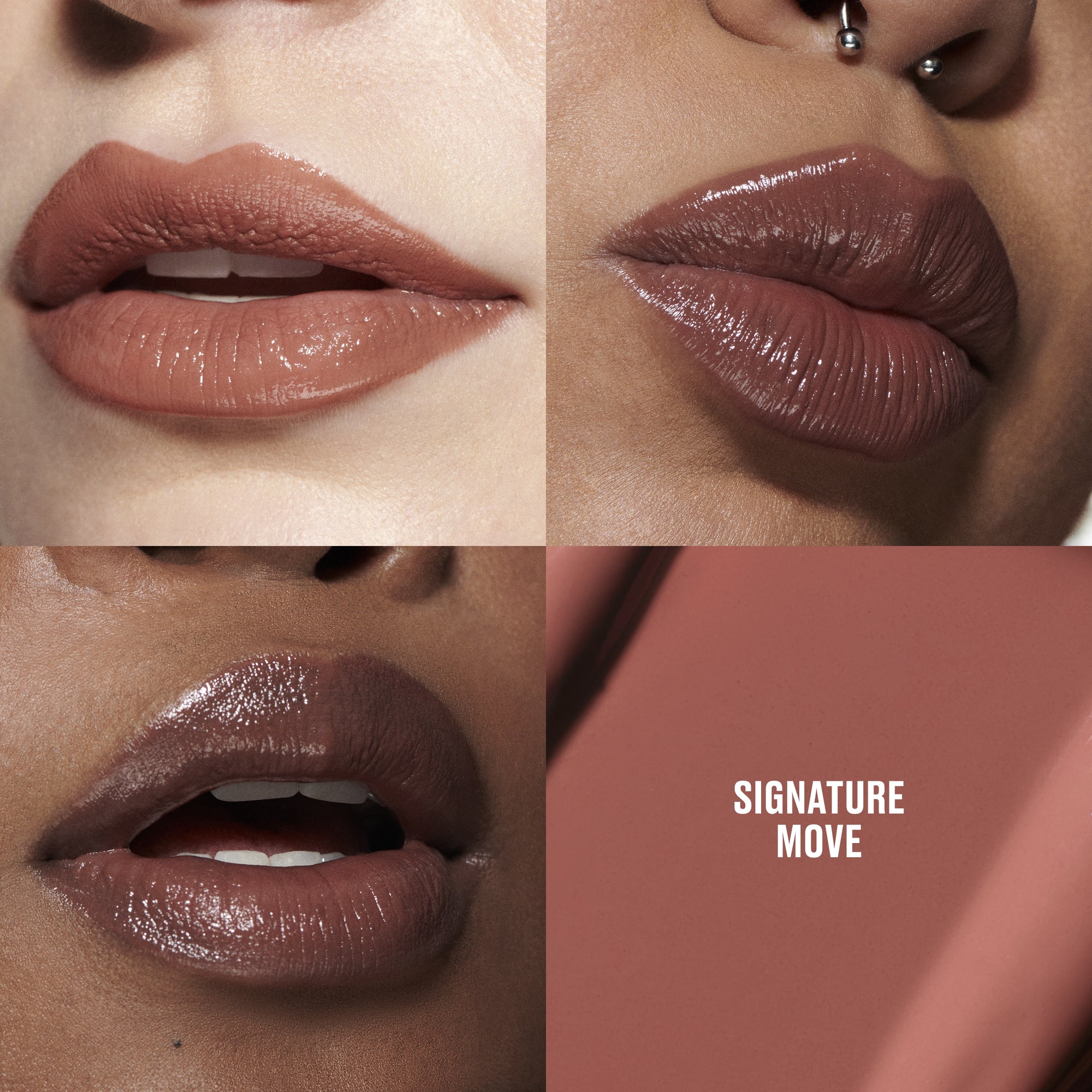Lustreglass Sheer-Shine Lipstick, 3.5 g, Signature Move, Model, multiple
