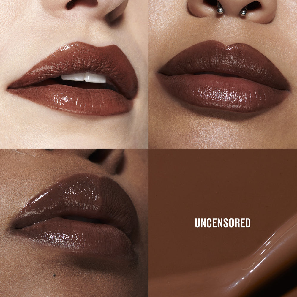 Lustreglass Sheer-Shine Lipstick, 3.5 g, Uncensored, Model, multiple
