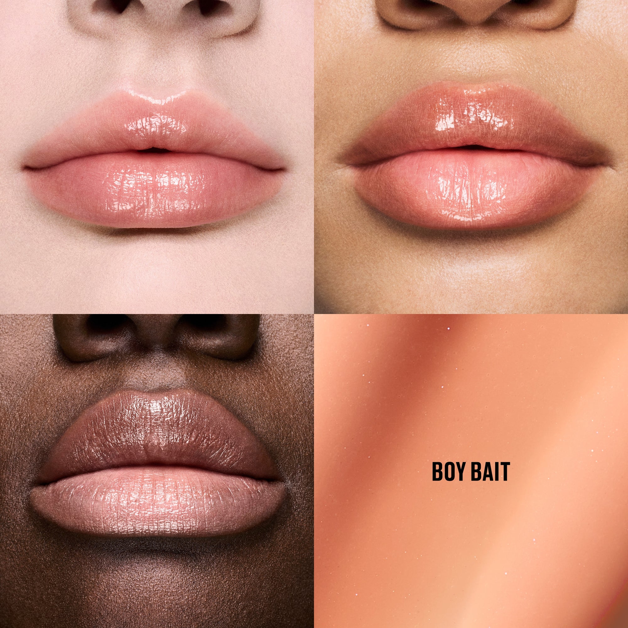 Lipglass Cushion High-Pigment Lip Oil, 5.0 ml, Boy Bait, Model, multiple