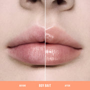 Lipglass Cushion High-Pigment Lip Oil, 5.0 ml, Boy Bait, Model