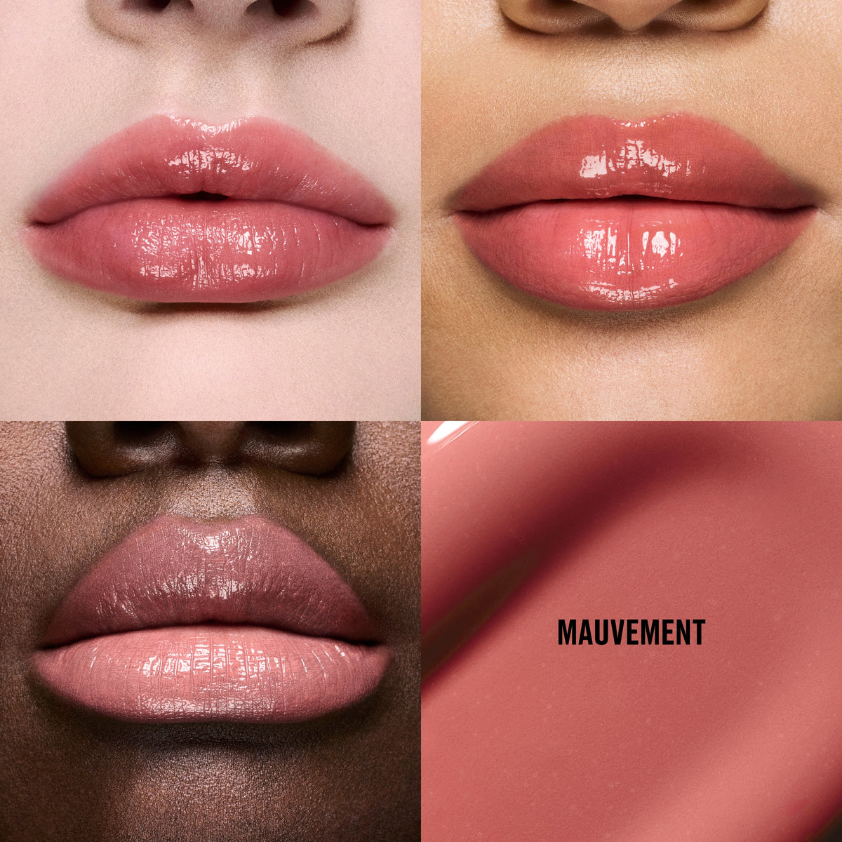 Lipglass Cushion High-Pigment Lip Oil, 5.0 ml, Mauvement, Model, multiple