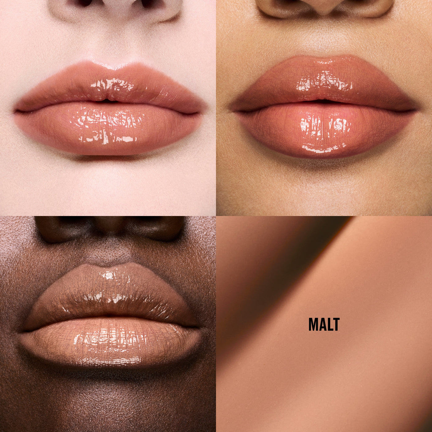 Lipglass Cushion High-Pigment Lip Oil, 5.0 ml, Malt, Model, multiple