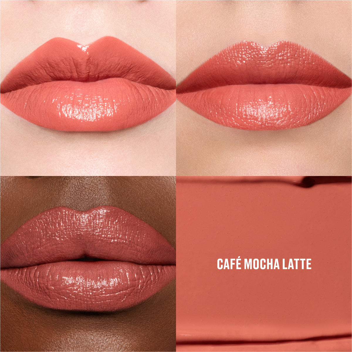 M·A·Cximal Sleek Satin Lipstick / Holiday, 3.5 g, Cafe Mocha Latte, Model, multiple