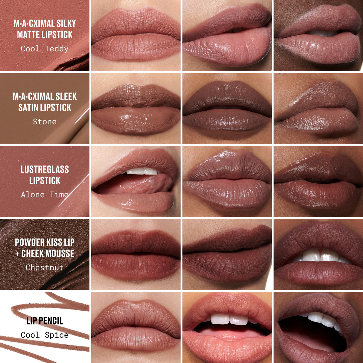 MAC Celebrity Nudes Lip Vault, Model, multiple