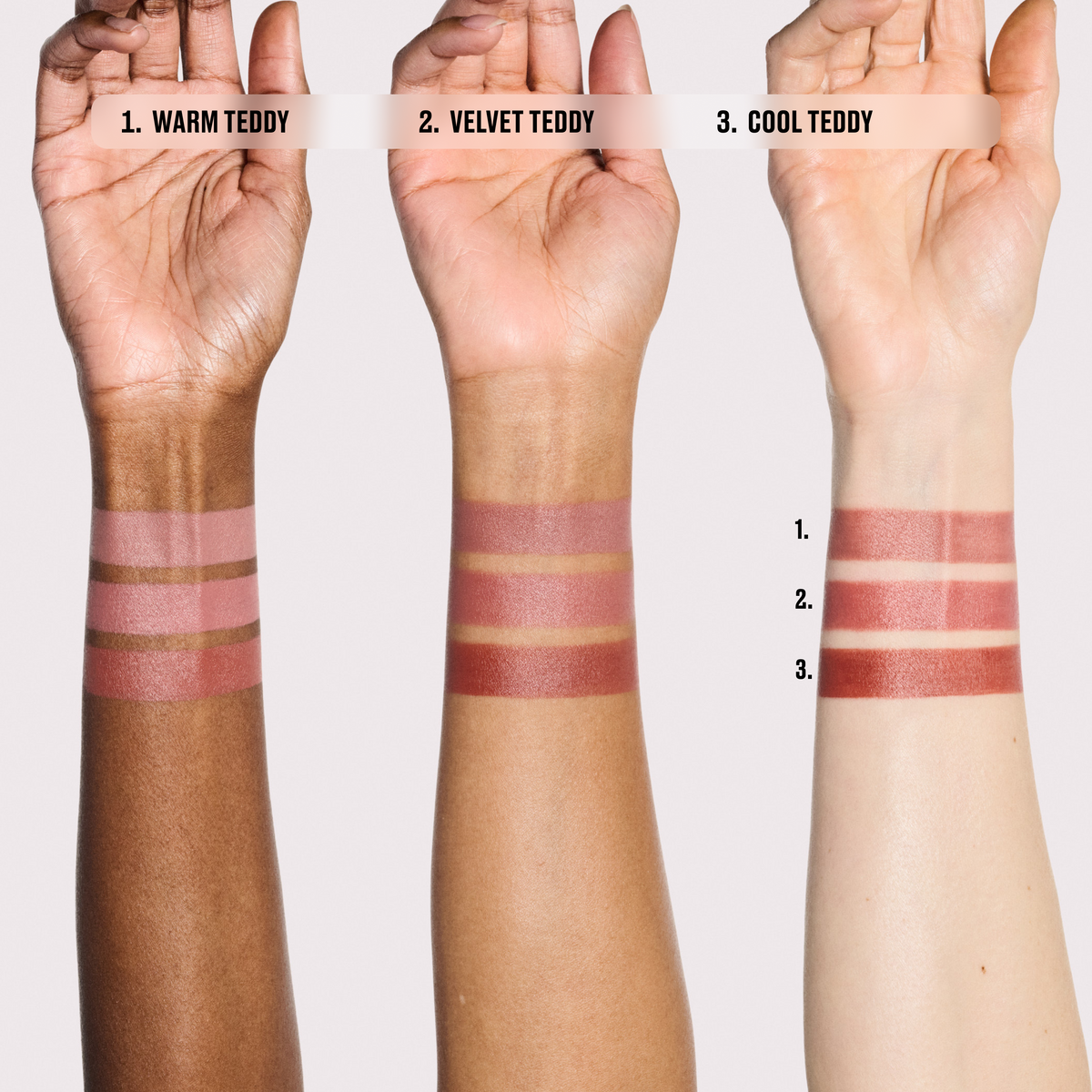 Teddy Party Mini Lip Trio, Model