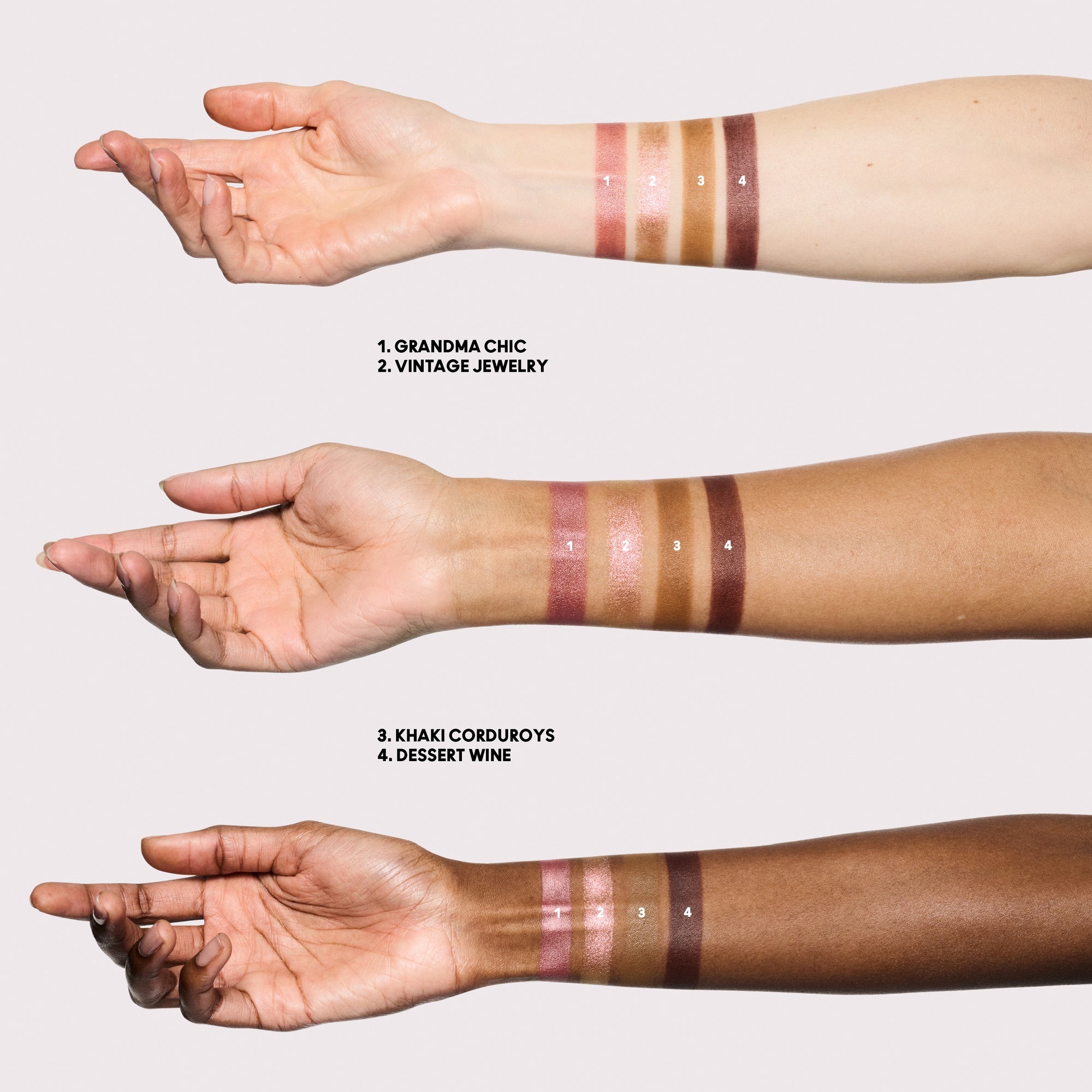 Eye Shadow Palette x4 / Sepia Collection, 4.0 g