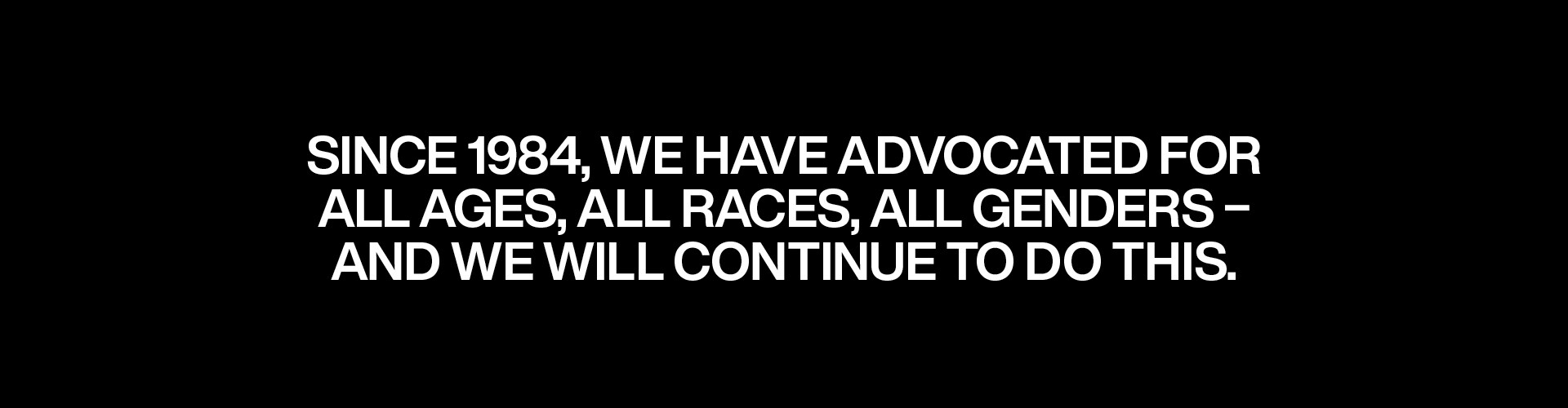 all races all ages all genders
